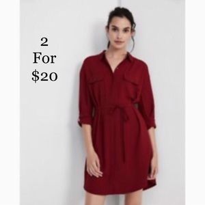 Express Button Down Shirt Dress